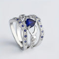 Eternal Lux Azura Ring Set | White Gold