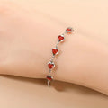 Ophelyra Garnetelle Bracelet | White Gold