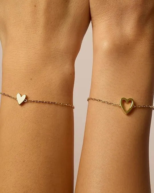 Radiant Heart Bracelets | Gold