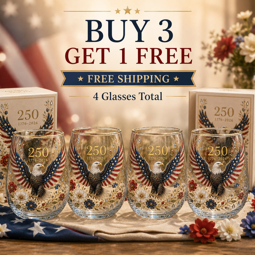 🦅’America 250 Eagle Glass Tumbler