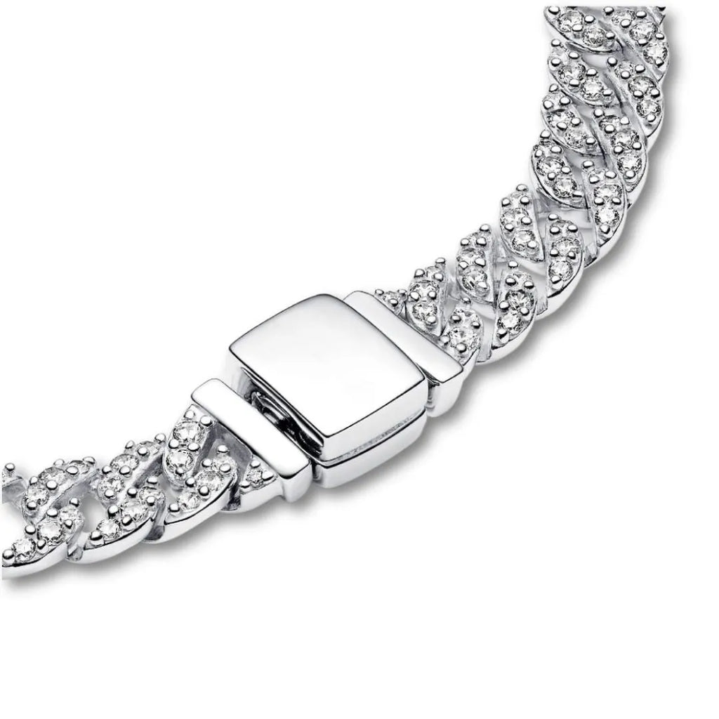 Pave Cuban Bracelet | Gold